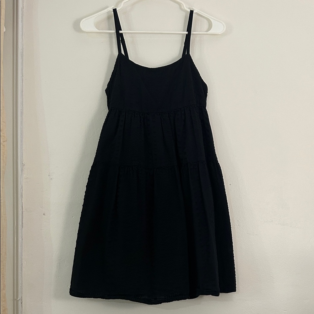 SO Black Tiered Mini Dress